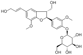 Dehydrodiconiferyl alcohol 4-O-beta-D-glucopyranoside
