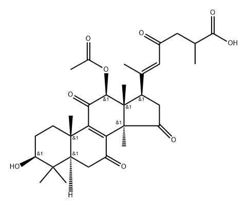 12beta-Acetoxy-3beta-hydroxy-7,11,15,23-tetraoxo-lanost-8,20-diene-26-oic acid