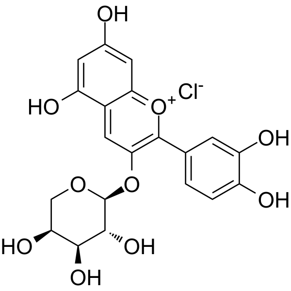 Cyanidin-3-O-arabinoside chloride