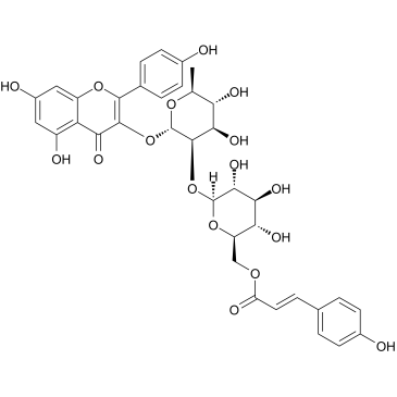 Kaempferol 3-O-beta-(6''-p-coumaroyl)glucopyranosyl(1->2)-alpha-L-rhamnopyranoside