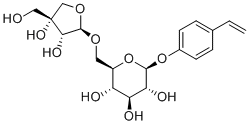 p-Vinylphenyl O-[beta-D-apiofuranosyl-(1-6)]-beta-D-glucopyranoside
