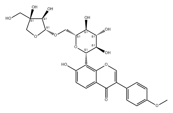 Formononetin-8-C-beta-D-apiofuranosyl-(1->6)-O-beta-D-glucopyranoside