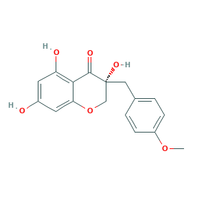 2,3-dihydro-3,5,7-trihydroxy-3-[(4-methoxyphenyl)methyl]-(R)-4H-1-Benzopyran-4-one