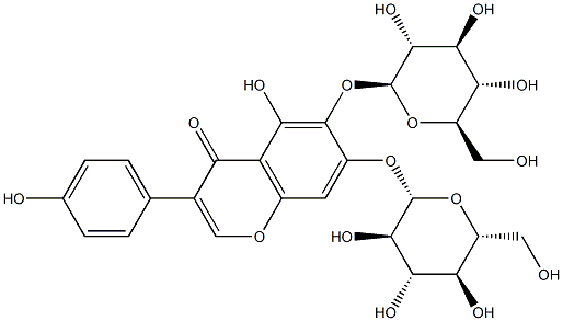 5,6,7,4'-tetrahydroxyisoflavone-6,7-di-O-beta-D-glucopyranoside
