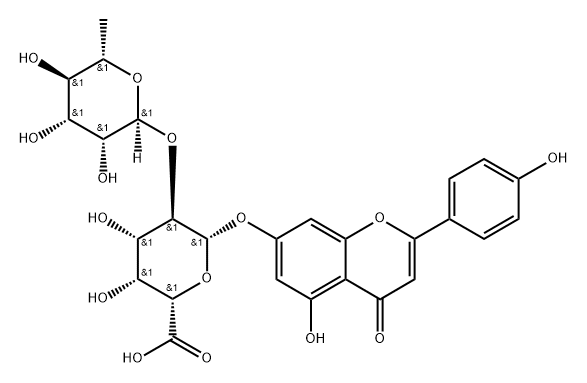 Apigenin 7-[rhamnosyl-(1->2)-galacturonide]