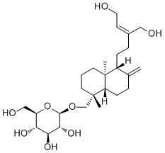 ent-Labda-8(17),13Z-diene-15,16,19-triol 19-O-glucoside