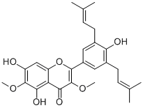 5,7,4'-Trihydroxy-3,6-dimethoxy-3',5'-diprenylflavone