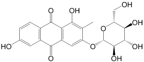 3-(beta-D-Glucopyranosyloxy)-1,6-dihydroxy-2-methyl-9,10-anthracenedione