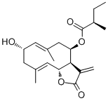 2alpha-Hydroxy-8beta-(2-methylbutyryloxy)costunolide