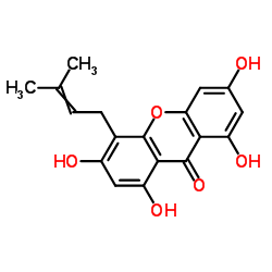 1,3,6,8-tetrahydroxy-4-(3-methyl-2-buten-1-yl)-9H-Xanthen-9-one
