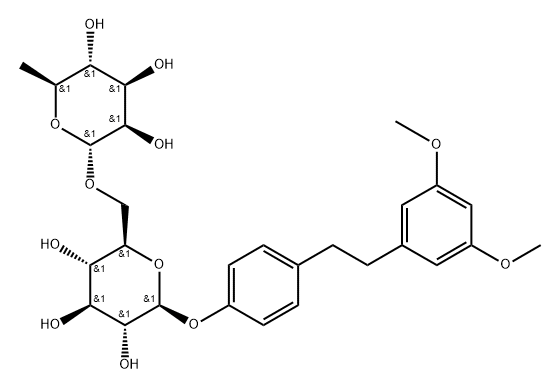 1-(3',5'-dimethoxy)phenyl-2-[4''-O-beta-D-glucopyranosyl (6->1)-O-alpha-L-rhamnopyranosyl]phenylethane
