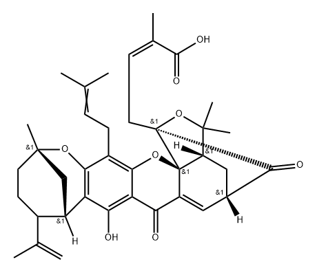 Epigambogellic acid
