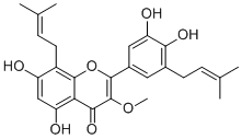 5,7,3',4'-Tetrahydroxy-3-methoxy-8,5'-diprenylflavone