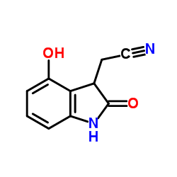 2-(4-Hydroxy-2-oxoindolin-3-yl)acetonitrile