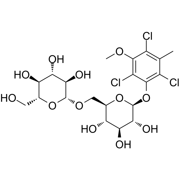 2,4,6-trichlorol-3-methyl-5-methoxyphenol-1-O-beta-D-glucopyranosyl-(1->6)-beta-D-glucopyranoside