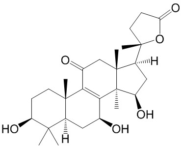 3beta,7beta,15beta-trihydroxy-11-oxo-lanosta-8-en-24->20 lactone