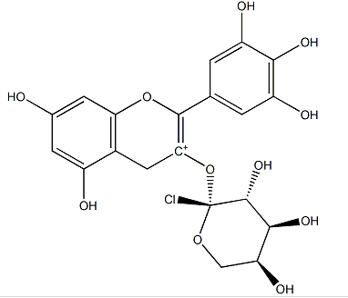 Delphinidin-3-O-arabinoside chloride