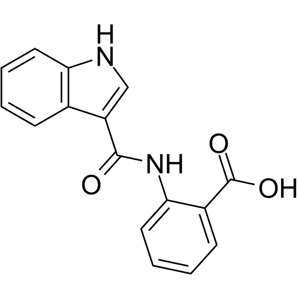 2-(1H-Indole-3-carboxamido)benzoic acid