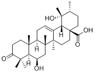6,19-Dihydroxyurs-12-en-3-oxo-28-oic acid
