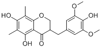 5,7-Dihydroxy-3-(4-hydroxy-3,5-dimethoxybenzyl)-6,8-dimethylchroman-4-one