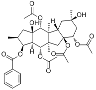 5,8,9,14-Tetraacetoxy-3-benzoyloxy-10,15-dihydroxypepluane