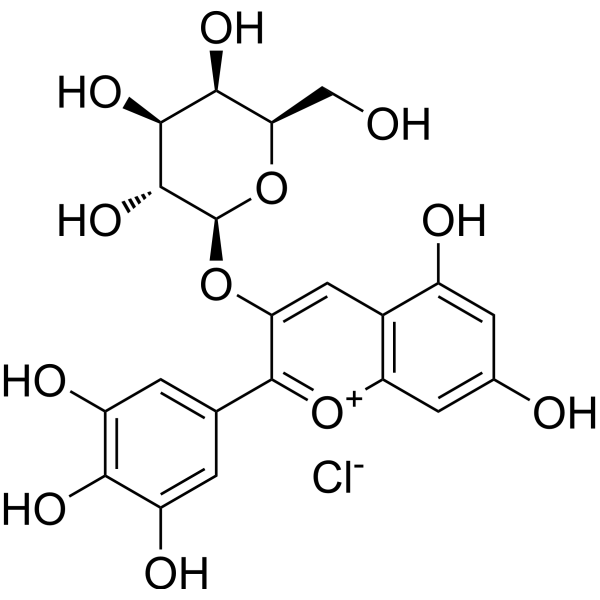 Delphinidin-3-O-galactoside chloride