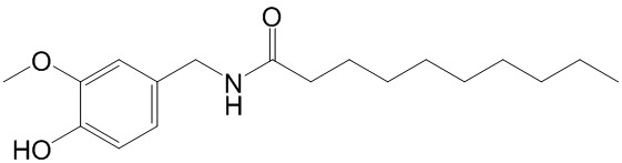 Decylic acid vanillylamide