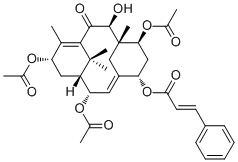 2alpha,7beta,13alpha-Triacetoxy-5alpha-cinnamoyloxy-9beta-hydroxy-2(3->20)abeotaxa-4(20),11-dien-10-one