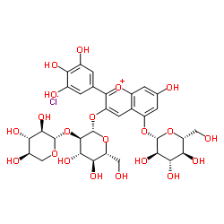 Delphinidin-3-O-sambubioside-5-O-glucoside chloride