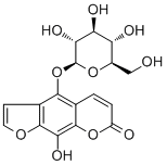 8-Hydroxy-5-O-beta-D-glucopyranosylpsoralen