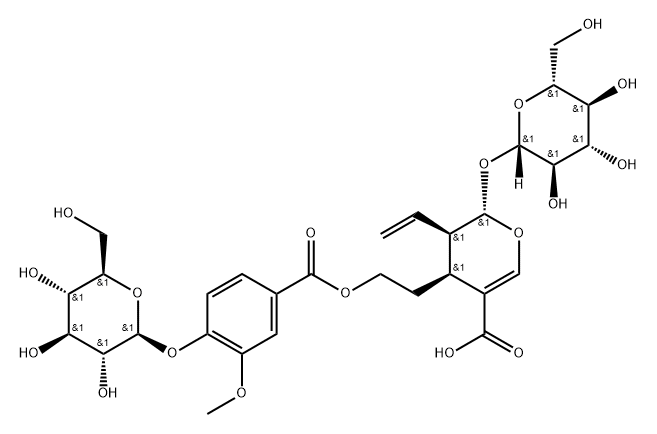 7-O-(4-beta-D-glucopyranosyloxy-3-methoxybenzoyl)secologanolic acid