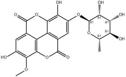 3-O-methylellagic acid 4'-O-alpha-L-rhamnopyranoside
