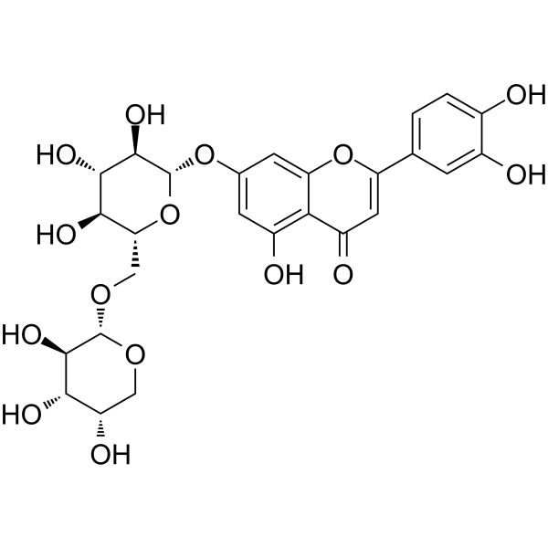 Luteolin-7-O-alpha-L-arabinopyranosyl (1->6)-beta-D-glucopyranoside