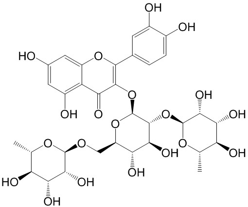 Quercetin 3-O-rutinoside-(1->2)-O-rhamnoside [Quercetin-3-O-(2G-alpha-L-rhamnosyl)-rutinoside]