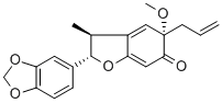 (2S)-2alpha-(1,3-Benzodioxol-5-yl)-3,5-dihydro-5alpha-methoxy-3beta-methyl-5-allyl-2H-benzofuran-6-one