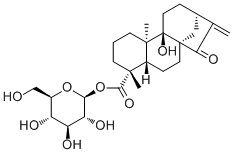 ent-9-Hydroxy-15-oxo-16-kauren-19-oic acid beta-D-glucopyranosyl ester