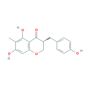 (3R)-5,7-Dihydroxy-6-methyl-3-(4'-hydroxybenzyl)chroman-4-one