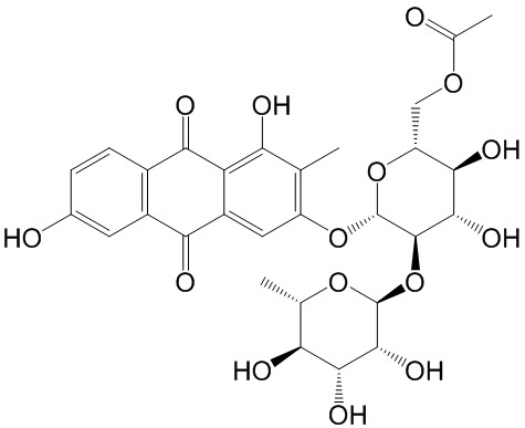 1,3,6-Trihydroxy-2-methylanthraquinone 3-O-(6'-O-acetyl)-alpha-L-rhamnosyl-(1->2)-Beta-D-glucoside