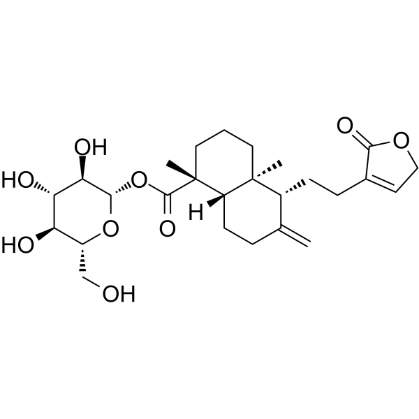 19-[(beta-D-glucopyranosyl)oxy]-19-oxo-ent-labda-8(17),13-dien-16,15-olide